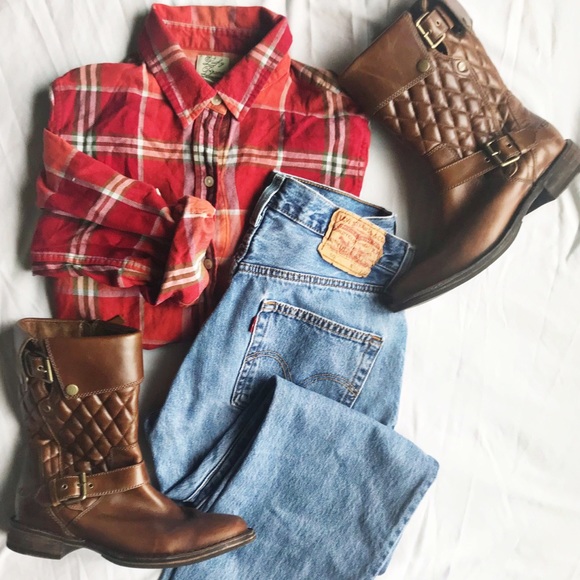 Lucky Brand Tops - Lucky Brand Plaid Long Sleeve Shirt Size Medium